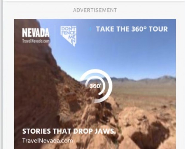 TravelNevada’s 360 video ad campaign scores high on engagement 